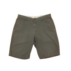 Original Penguin Men’s Flat Front Chino Shorts Dark Gray 30 Cotton 9” Preppy